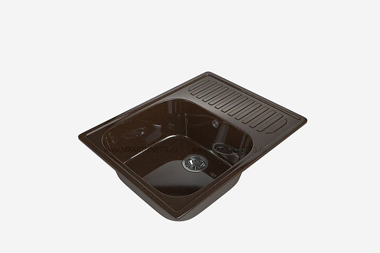 MAXSTONE Мойка глянцевая MS-6 (лео) 640*490*215